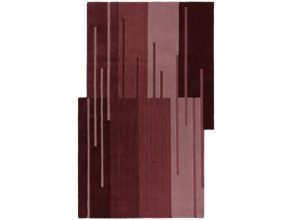 Ručně všívaný kusový koberec Abstract Split Ombre Red