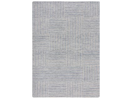 Kusový koberec Memphis Abstract Check Blue