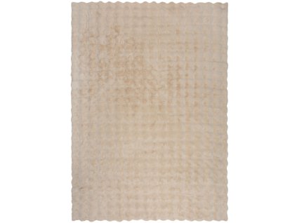 Kusový koberec Waffle Faux Fur Ivory