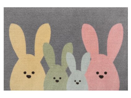 Protiskluzová rohožka Printy 104452 Grey, Multicolor