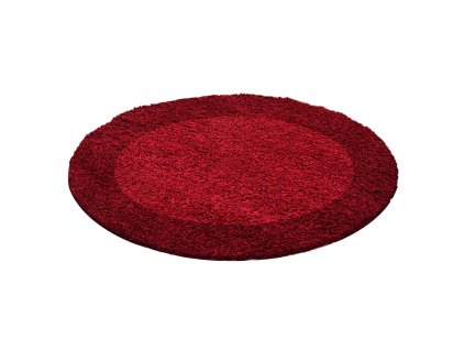 Kusový koberec Life Shaggy 1503 red kruh (Typ 120x120 (průměr) kruh)
