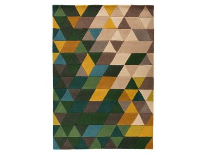 Ručně všívaný kusový koberec Illusion Prism Green/Multi (Typ 80x150)