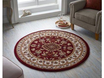 Kusový koberec Sincerity Royale Sherborne Red kruh (Typ 133x133 (průměr) kruh)