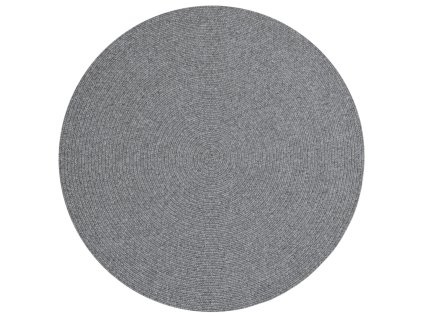 Kusový koberec Braided 105551 Light Grey kruh – na ven i na doma (Typ 200x200 (průměr) kruh)