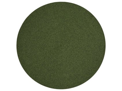 Kusový koberec Braided 105554 Green kruh – na ven i na doma (Typ 200x200 (průměr) kruh)