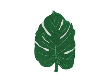 Přírodní koberec, ručně tkaný Monstera Leaf (Typ 120x160)