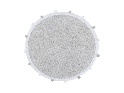Pro zvířata: Pratelný koberec Bubbly Light Grey kruh (Typ 120x120 (průměr) kruh)