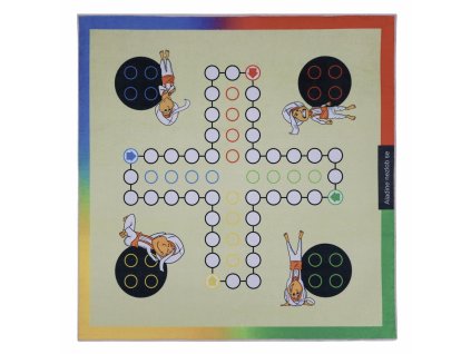 Aladinovo Člověče nezlob se + figurky a kostka, kusový koberec (Typ 100x100)