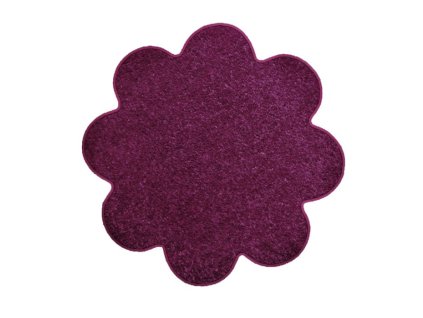 Kusový koberec Eton fialový květina (Typ 120x120 kytka)