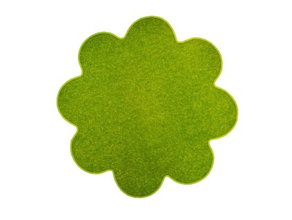 Kusový koberec Eton zelený květina (Typ 120x120 kytka)