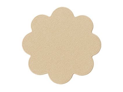 Kusový koberec Eton béžový květina (Typ 120x120 kytka)