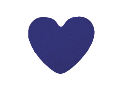 Kusový koberec Eton modrý srdce (Typ 100x120 srdce)