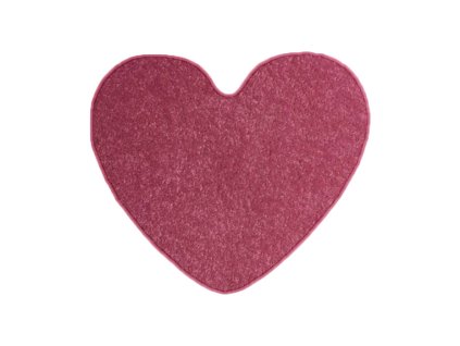 Kusový koberec Eton růžový srdce (Typ 100x120 srdce)