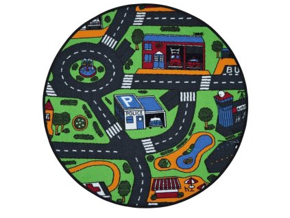 Dětský kusový koberec City life kruh (Typ 57x57 (průměr) kruh)