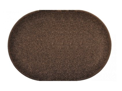 Kusový koberec Eton hnědý ovál (Typ 57x120)