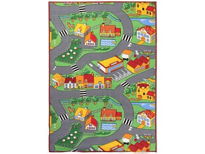 Hrací koberec pro děti silnice Little Village (Typ 140x200)