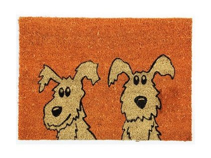 Rohožka Kokos Dva psi - na ven i na doma (Typ 40x60)