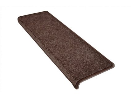 Nášlapy na schody Eton hnědý obdélník, samolepící (Velikost nášlapu 24x65 obdélník (rozměr včetně ohybu))