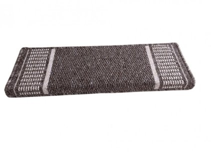 Nášlapy na schody Promenade hnědý obdélník, samolepící (Velikost nášlapu 24x65 obdélník (rozměr včetně ohybu))