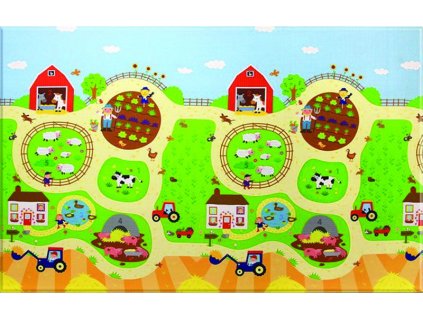 Oboustranný protiskluzový koberec Farma – na ven i na doma (Typ 140x210)