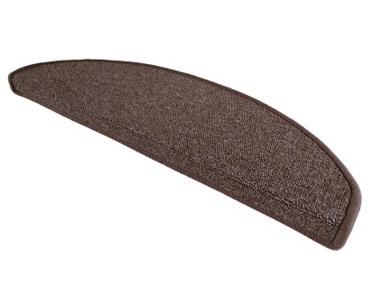 Nášlapy na schody Astra hnědá půlkruh, samolepící (Velikost nášlapu 24x65 půlkruh (rozměr včetně ohybu))