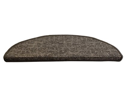 Nášlapy na schody Alassio hnědé půlkruh, samolepící (Velikost nášlapu 24x65 půlkruh (rozměr včetně ohybu))