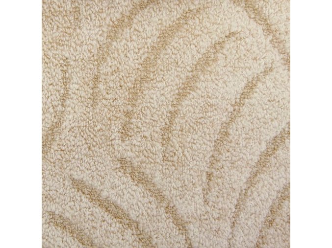 Metrážový koberec bytový Spring Filc 6400 krémový - šíře 5 m