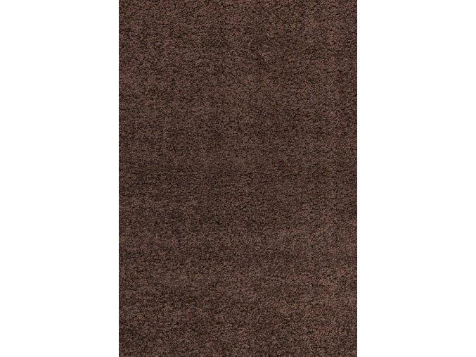 Chlupatý kusový koberec Life Shaggy 1500 hnědý (Typ kulatý 80 cm)