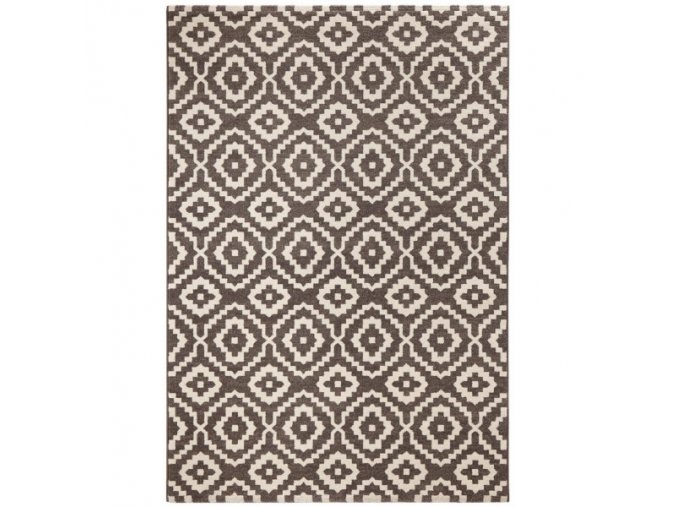 Moderní kusový koberec Diamond 102438 hnědý (Typ 80x150 cm)