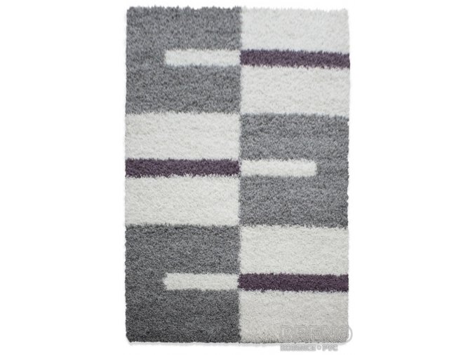 Chlupatý kusový koberec Gala Shaggy 2505 Lila | fialový (Typ 80x250 cm)