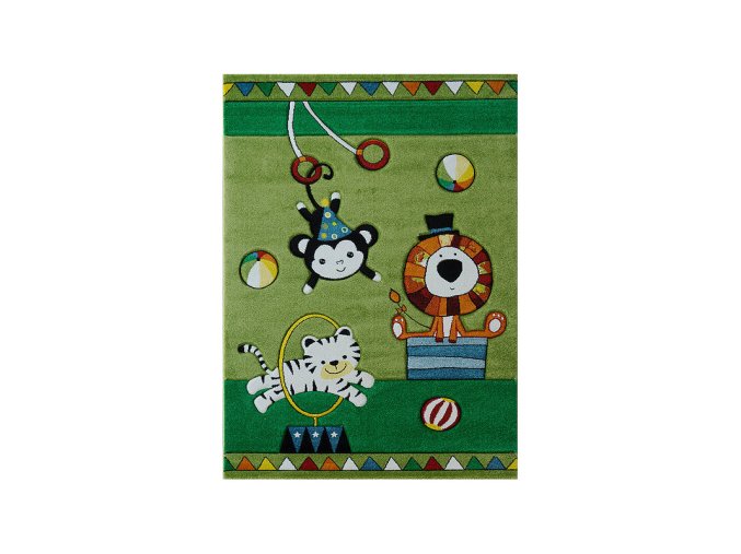 Dětský kusový koberec Smart Kids 22316 Green (Typ 160x230 cm)