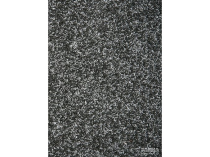Metrážový koberec zátěžový New Orleans Res 236 černobílý - šíře 4 m