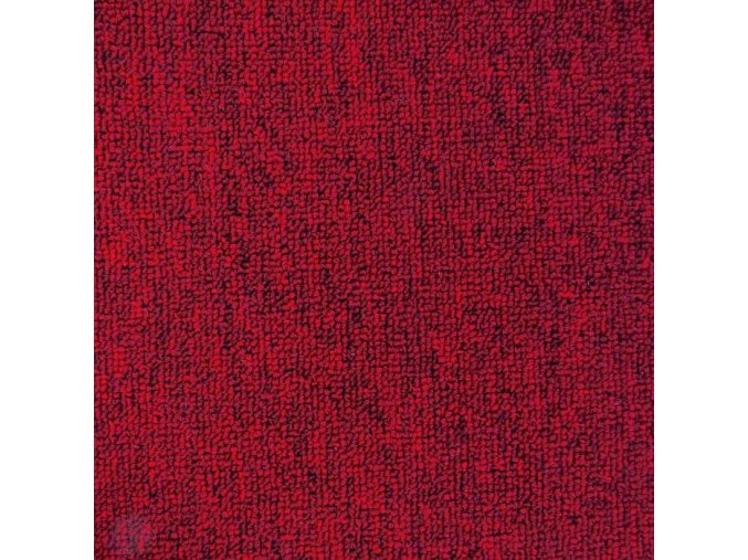 Metrážový koberec bytový Efekt 5180 - šíře 4 m červený