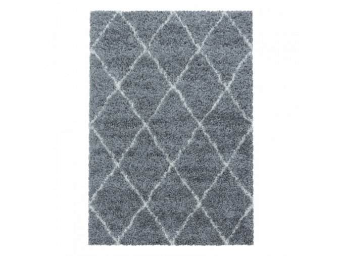 Chlupatý kusový koberec Alvor Shaggy 3401 grey | Šedá