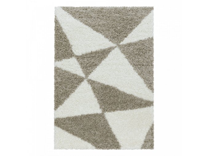 Moderní kusový koberec Tango Shaggy 3101 beige | Béžová
