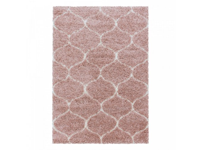 Moderní kusový koberec Salsa Shaggy 3201 rose | Růžová