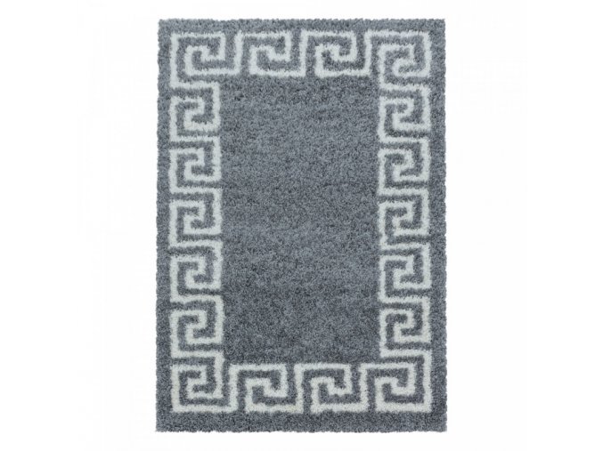 Moderní kusový koberec Hera Shaggy 3301 grey | Šedá