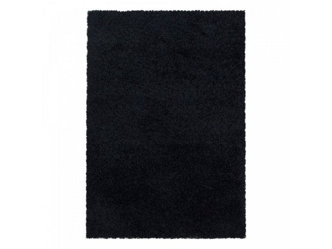 Chlupatý kusový koberec Sydney Shaggy 3000 black | Černá