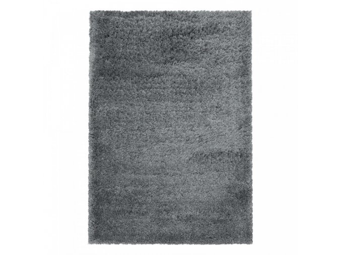 Chlupatý kusový koberec Fluffy Shaggy 3500 light grey | Šedá