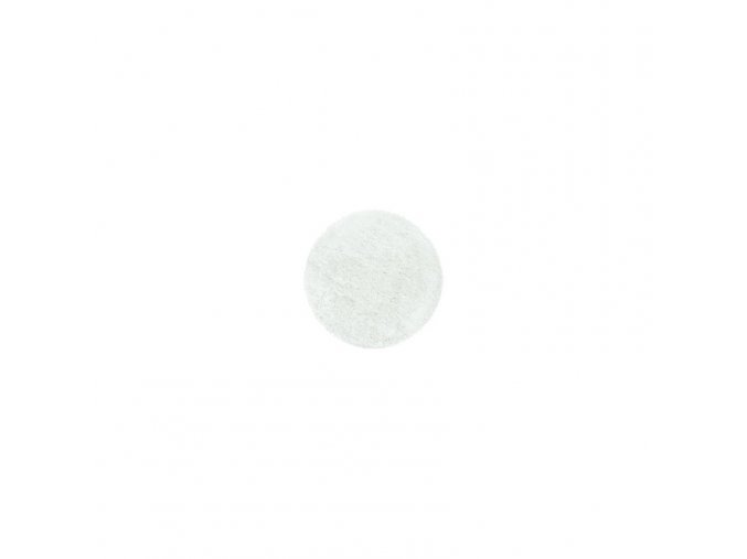 Chlupatý kusový koberec Fluffy Shaggy 3500 white kruh | Bílá