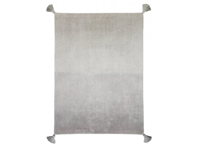 Bio koberec kusový, ručně tkaný Ombré Dark Grey - Grey | Šedá