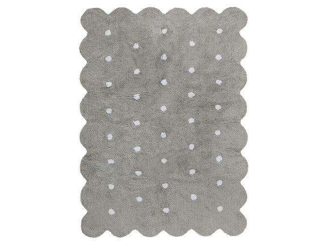 Bio koberec kusový, ručně tkaný Biscuit Grey | Šedá