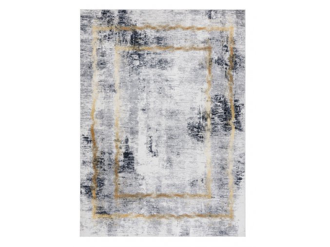 Kusový koberec ANDRE Frame 1065šedá | šedá