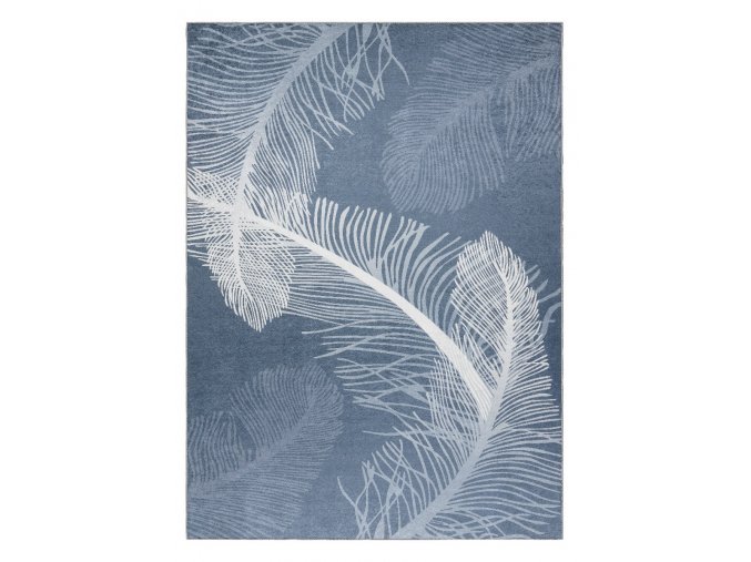 Kusový koberec ANDRE Feathers 1148modrá | modrá