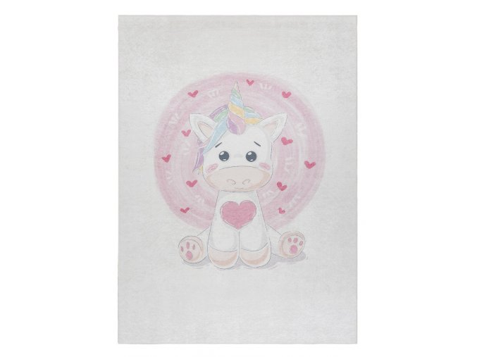 Dětský kusový koberec Bambino 1128 Unicornrůžová | růžová