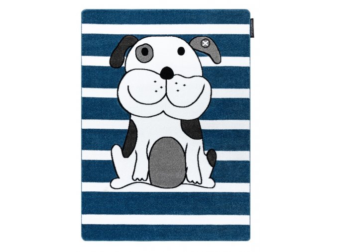 Dětský kusový koberec Petit Puppy bluemodrá | modrá