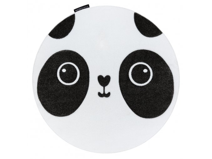 Dětský kusový koberec Petit Panda white kruhbílá | bílá