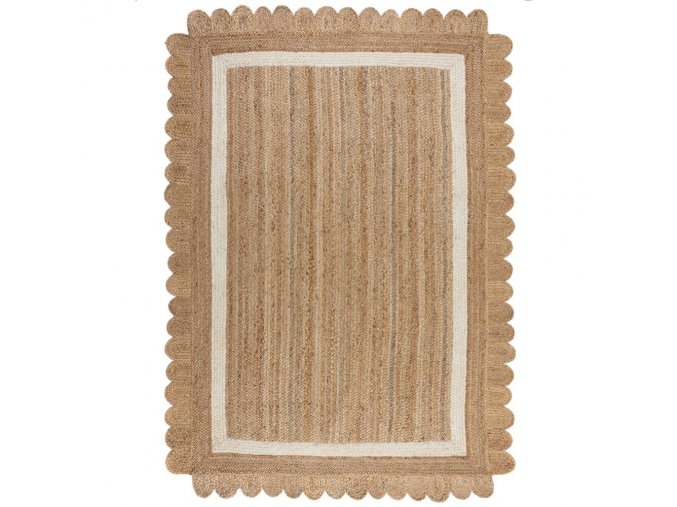 Kusový koberec Grace Jute Natural/White | béžová