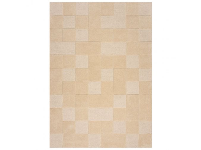 Kusový koberec Moderno Checkerboard Natural | béžová