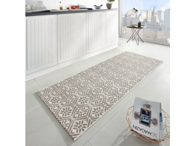 Běhoun Soho 102800 Beige-Creme 80x200 cm | béžová